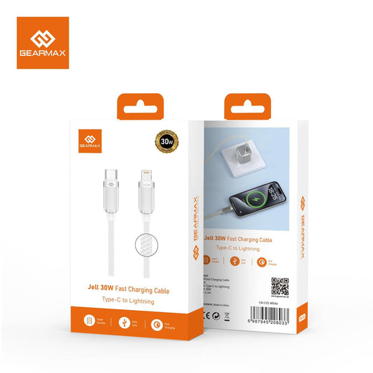 GEARMAX Jell 30W Fast Charging Cable, Type-C to Lightning