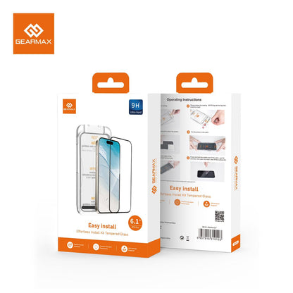 GEARMAX Easy Install Effortless Install Kit Tempered Glass, 6.1 inches